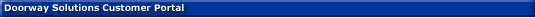 Doorway Solutions Customer Portal