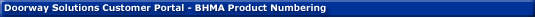 Doorway Solutions Customer Portal - BHMA Product Numbering