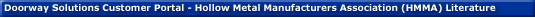 Doorway Solutions Customer Portal - HMMA Literature