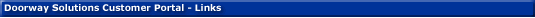 Doorway Solutions Customer Portal - Links